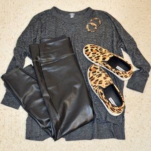 NWOT Athleta Faux Leather Leggings